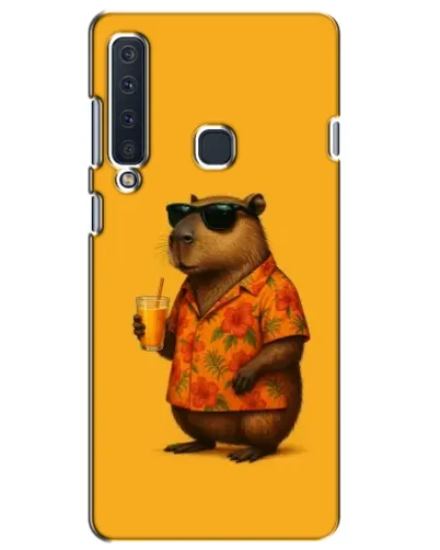 Чехол для Samsung Galaxy A9 2018 (A920) с картинкой «Капибара на отдыхе»