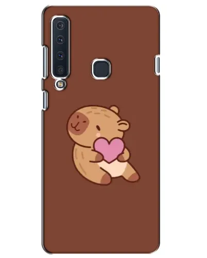 Чехол для Samsung Galaxy A9 2018 (A920) с картинкой «Капибара с сердцем»