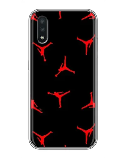 Чехол для Samsung Galaxy A01 Core с картинкой «Jordan Red Pattern»