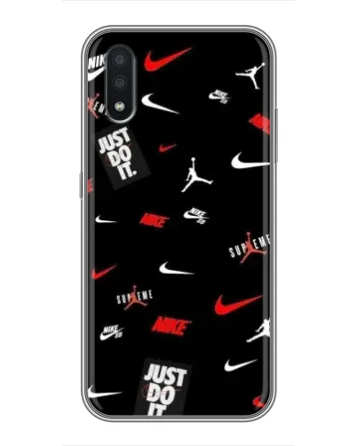 Чехол для Samsung Galaxy A01 Core с картинкой «Nike Mix Pattern»