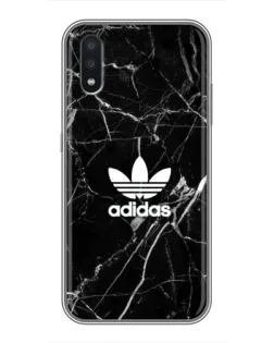 Чехол для Samsung Galaxy A01 Core с картинкой «Белый мрамор Adidas»