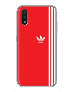 Чехол для Samsung Galaxy A01 Core с картинкой «Красный минимализм Adidas»