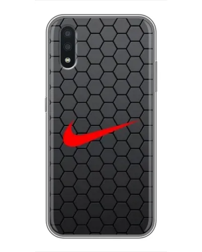 Чехол для Samsung Galaxy A01 Core с картинкой «Nike — карбоновая сетка»