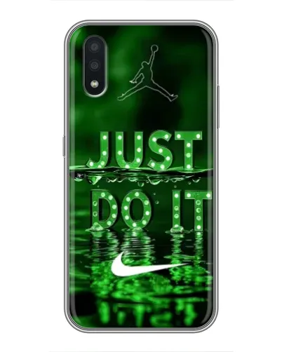 Чехол для Samsung Galaxy A01 Core с картинкой «Зеленый неоновый Nike»