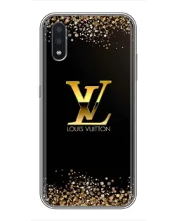 Чехол для Samsung Galaxy A01 Core с картинкой «LV — золотые искры»