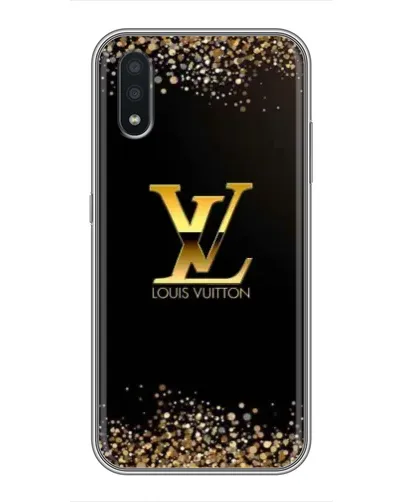 Чехол для Samsung Galaxy A01 Core с картинкой «LV — золотые искры»