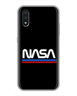 Чехол для Samsung Galaxy A01 Core с картинкой «NASA — классика Red Blue»