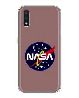 Чехол для Samsung Galaxy A01 Core с картинкой «NASA — ретро космос»
