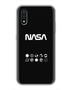 Чехол для Samsung Galaxy A01 Core с картинкой «NASA — технический принт»