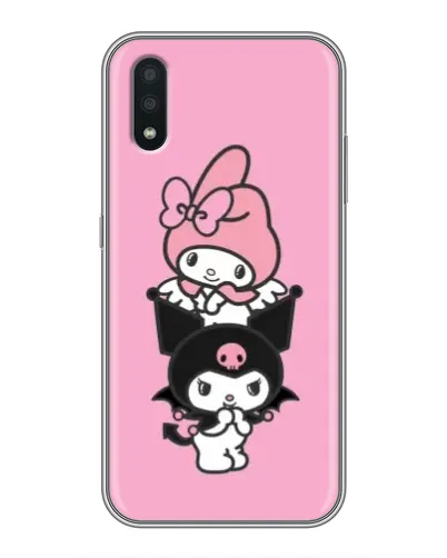 Чехол для Samsung Galaxy A01 Core с картинкой «My Melody и Kuromi»