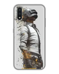 Чехол для Samsung Galaxy A01 Core с картинкой «PUBG — боец в пыли»