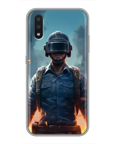 Чехол для Samsung Galaxy A01 Core с картинкой «PUBG — реалистичный герой»