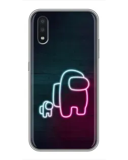 Чохол для Samsung Galaxy A01 Core з картинкою «Among Us неон-арт» Чохол для Samsung Galaxy A01 Core з картинкою «Among Us неон-арт»