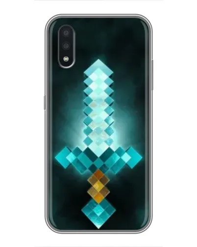 Чехол для Samsung Galaxy A01 Core с картинкой «Алмазный меч неон»