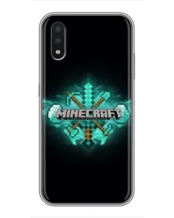 Чохол для Samsung Galaxy A01 Core з картинкою «Minecraft Diamond лого»