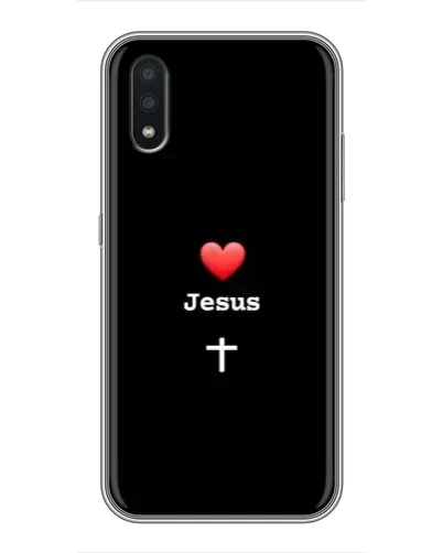 Чехол для Samsung Galaxy A01 Core с картинкой «Сердце - Jesus» Чехол для Samsung Galaxy A01 Core с картинкой «Сердце - Jesus»