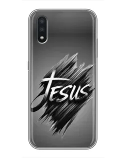Чехол для Samsung Galaxy A01 Core с картинкой «Надпись Jesus Graffiti»