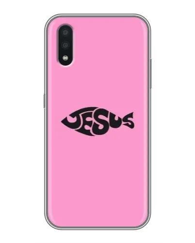 Чехол для Samsung Galaxy A01 Core с картинкой «Розовый символ Jesus» Чехол для Samsung Galaxy A01 Core с картинкой «Розовый символ Jesus»