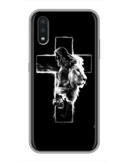 Чехол для Samsung Galaxy A01 Core с картинкой «Сияющий крест Jesus»
