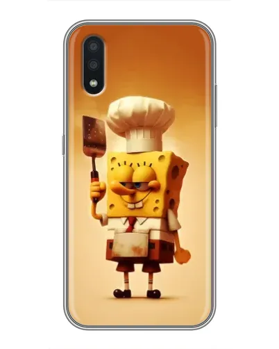 Чехол для Samsung Galaxy A01 Core с картинкой «Губка Боб повар»