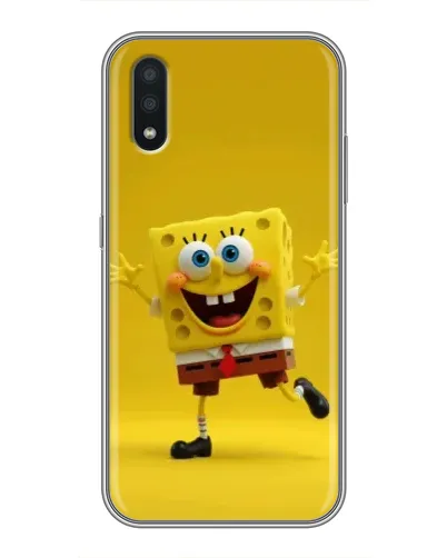 Чехол для Samsung Galaxy A01 Core с картинкой «Позитивный Губка Боб»