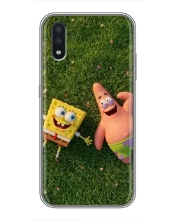 Чехол для Samsung Galaxy A01 Core с картинкой «Друзья на лужайке»