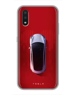 Чехол для Samsung Galaxy A01 Core с картинкой «Tesla Top View»