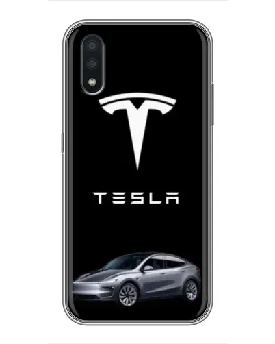 Чехол для Samsung Galaxy A01 Core с картинкой «Tesla Model Y»