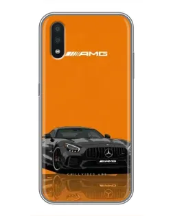 Чохол для Samsung Galaxy A01 Core з картинкою «Помаранчевий Mercedes AMG»