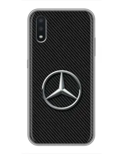 Чехол для Samsung Galaxy A01 Core с картинкой «Карбоновый Mercedes стиль»