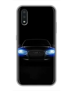 Чехол для Samsung Galaxy A01 Core с картинкой «Audi в неоне»