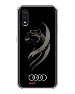 Чехол для Samsung Galaxy A01 Core с картинкой «Графика — пантера и Audi»