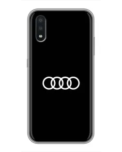 Чехол для Samsung Galaxy A01 Core с картинкой «Audi White Logo»