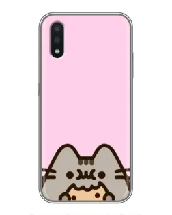 Чехол для Samsung Galaxy A01 Core с картинкой «Pusheen и печенье»
