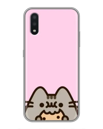 Чехол для Samsung Galaxy A01 Core с картинкой «Pusheen и печенье»