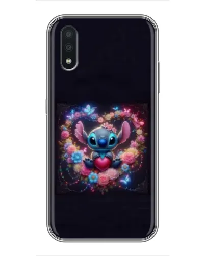 Чехол для Samsung Galaxy A01 Core с картинкой «Stitch в цветах» Чехол для Samsung Galaxy A01 Core с картинкой «Stitch в цветах»