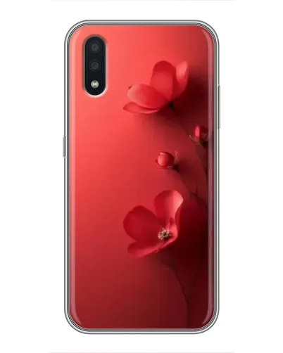 Чехол для Samsung Galaxy A01 Core с картинкой «Маковые соцветия»