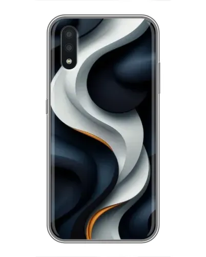 Чохол для Samsung Galaxy A01 Core з картинкою «Об'ємні чорно-білі стрічки» Чохол для Samsung Galaxy A01 Core з картинкою «Об'ємні чорно-білі стрічки»