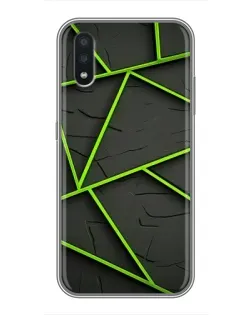 Чохол для Samsung Galaxy A01 Core з картинкою «Зелені геометричні лінії» Чохол для Samsung Galaxy A01 Core з картинкою «Зелені геометричні лінії»