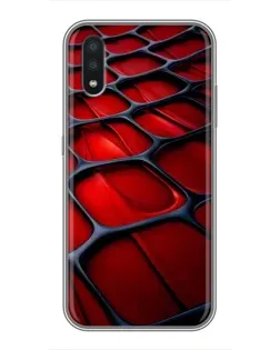 Чохол для Samsung Galaxy A01 Core з картинкою «Червона глянцева сітка» Чохол для Samsung Galaxy A01 Core з картинкою «Червона глянцева сітка»