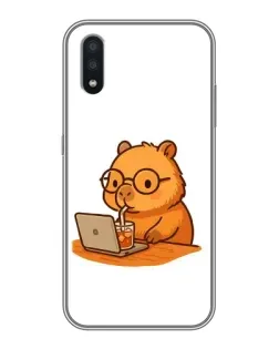 Чехол для Samsung Galaxy A01 Core с картинкой «Капибара с ноутбуком» Чехол для Samsung Galaxy A01 Core с картинкой «Капибара с ноутбуком»
