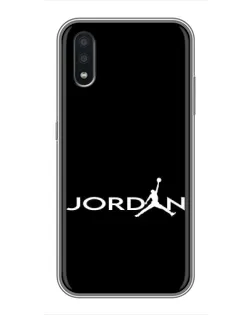 Чехол для Samsung Galaxy A01 с картинкой «Jordan White Logo» Чехол для Samsung Galaxy A01 с картинкой «Jordan White Logo»