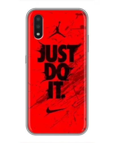Чехол для Samsung Galaxy A01 с картинкой «Nike Just Do It» Чехол для Samsung Galaxy A01 с картинкой «Nike Just Do It»