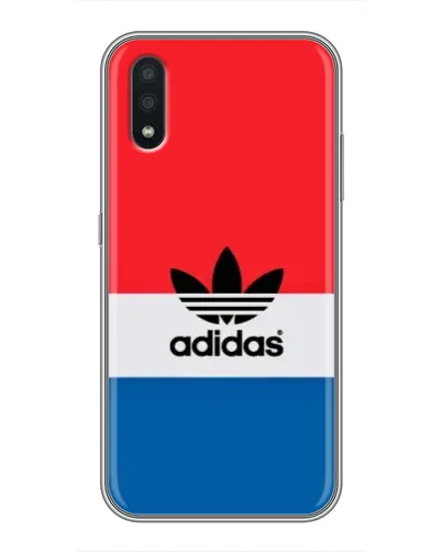 Чехол для Samsung Galaxy A01 с картинкой «Ретро блоки Adidas»