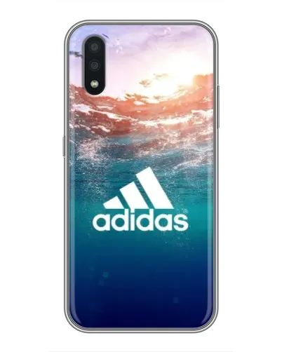 Чехол для Samsung Galaxy A01 с картинкой «Океанская глубина адидас»