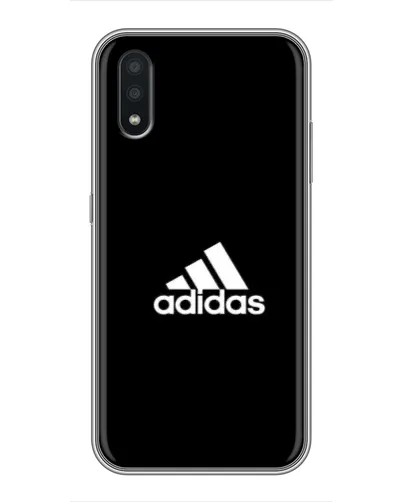 Чехол для Samsung Galaxy A01 с картинкой «Черная классика Adidas»