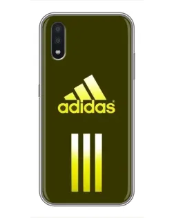Чехол для Samsung Galaxy A01 с картинкой «Оливковый градиент Adidas»