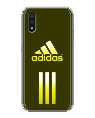 Чехол для Samsung Galaxy A01 с картинкой «Оливковый градиент Adidas»