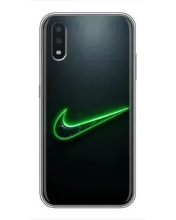 Чехол для Samsung Galaxy A01 с картинкой «Неоновый контур Nike» Чехол для Samsung Galaxy A01 с картинкой «Неоновый контур Nike»