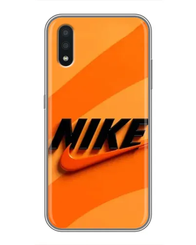 Чехол для Samsung Galaxy A01 с картинкой «Оранжевый драйв Nike» Чехол для Samsung Galaxy A01 с картинкой «Оранжевый драйв Nike»